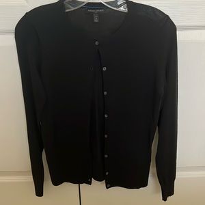 Petite black cardigan - light weight
